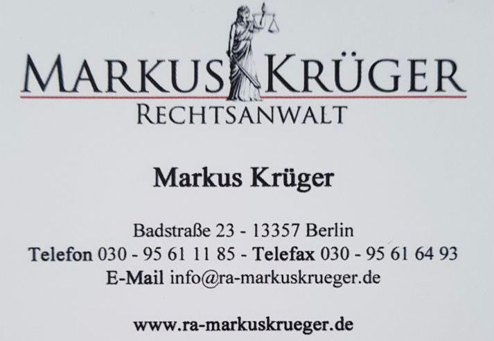 Visitenkarte Markus Krüger