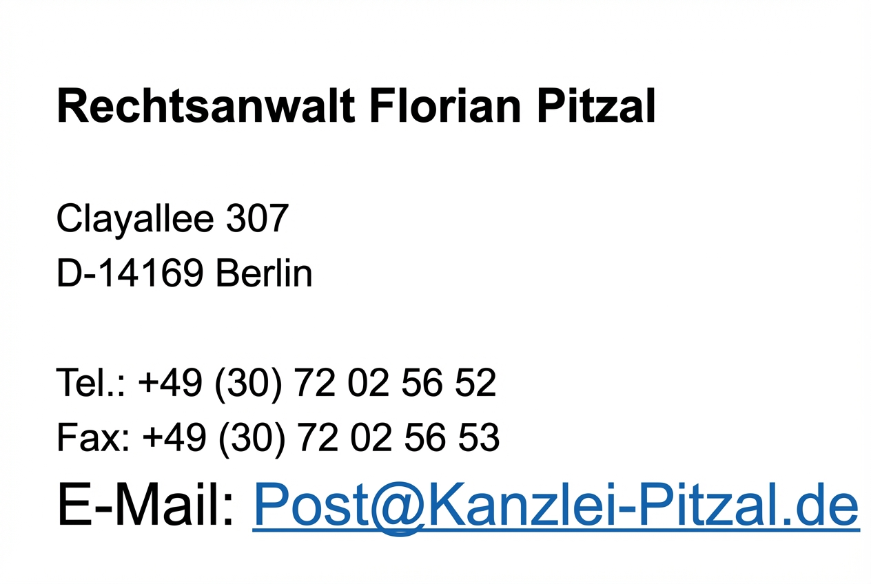 Visitenkarte Florian Pitzal