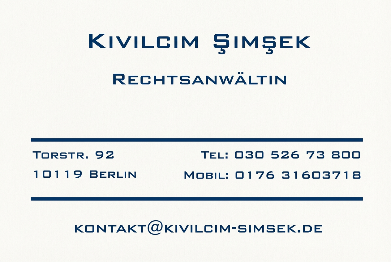 Visitenkarte Kivilcim Simsek